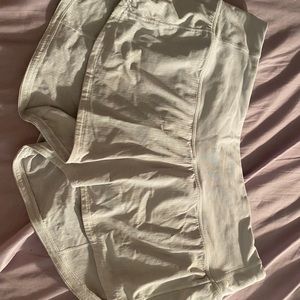 white lululemon shorts